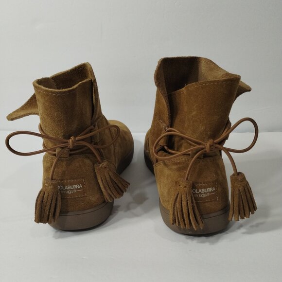 Koolaburra By UGG Ankle Winter Boots Womens Size 7 Skyller 1092579 Brown Pull On - Picture 1 of 16
